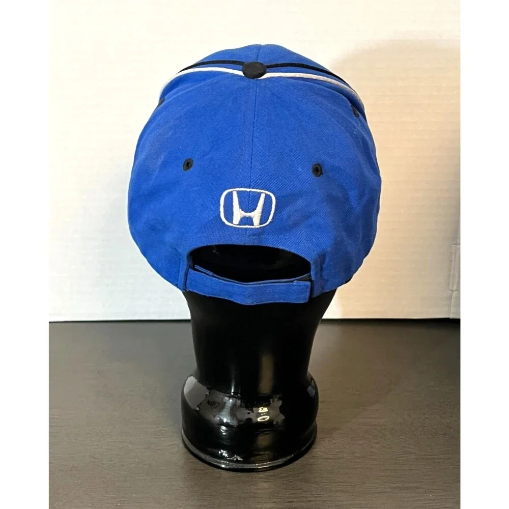 Honda SpeedGear Racing Hat Cap Blue Black Embroidered One Size Strapback Cotton